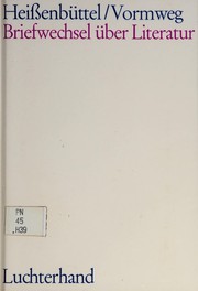 Front cover of Briefwechsel über Literatur by Helmut Heissenbüttel