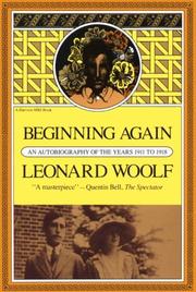Cover of Beginning again by Leonard Woolf