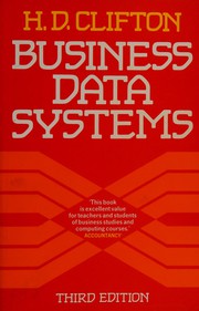 Cover of Business data systems by H. D. Clifton