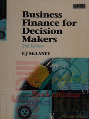 Front cover of Business Finance for Decision Makers by E.J. McLaney