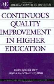 Cover of Continuous quality improvement in higher education by John R Dew