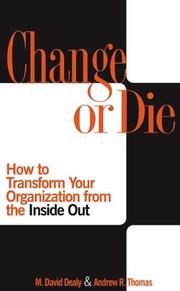 Cover of Change or die by M. David Dealy