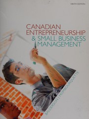 Front cover of Canadian Entrepreneurship and Small Business Management by Wesley Balderson