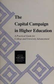 Cover of The capital campaign in higher education by G. David Gearhart