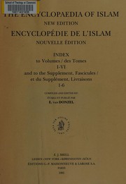 Front cover of Encyclopaedia of Islam.  New Edition, Index to Volumes 1-6 and to the Supplements, Fascicules 1-6 by E. Van Donzel