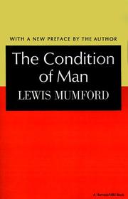 Cover of The condition of man by Lewis Mumford