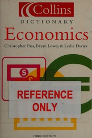 Front cover of Collins dictionary of economics by C. L. Pass