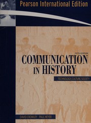 Front cover of Communication in History by David Crowley