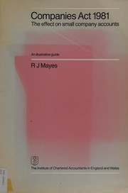 Cover of Companies Act 1981 by R. J. Mayes