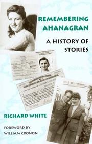 Cover of Remembering Ahanagran by White, Richard