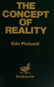 Front cover of The concept of reality by Edo Pivčević