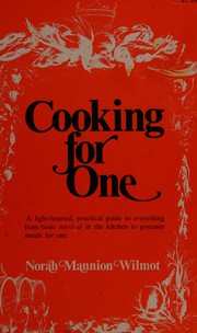 Cover of Cooking for One by Norah Wilmot