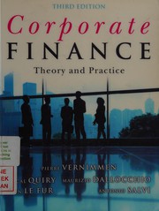 Cover of Corporate finance by Pascal Quiry