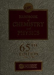 Front cover of Crc Handbook of Chemistry and Physics 66ED by Robert C. Weast