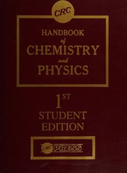 Front cover of CRC handbook of chemistry and physics by Robert C. Weast