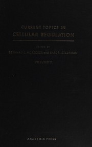 Front cover of Current topics in cellular regulation by Bernard L. Horecker
