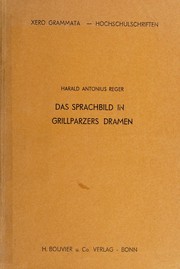 Cover of Das Sprachbild in Grillparzers Dramen by Harald Reger