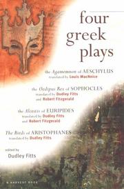 Front cover of Four Greek plays by Dudley Fitts