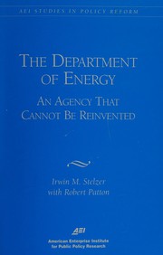 Front cover of The Department of Energy by Irwin M. Stelzer