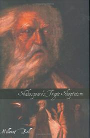 Cover of Shakespeare's tragic skepticism by Millicent Bell