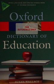 Front cover of A dictionary of education by Susan Wallace