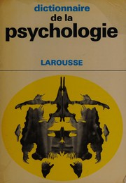 Cover of Dictionnaire de la psychologie by Norbert Sillamy