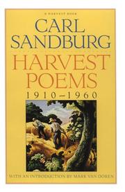 Front cover of Harvest poems, 1910-1960 by Carl Sandburg