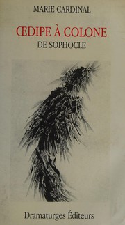 Cover of Œdipe à Colone de Sophocle by Marie Cardinal