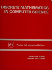 Front cover of Discrete mathematics in computer science by Donald F. Stanat