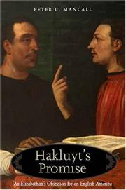 Cover of Hakluyt's promise by Peter C. Mancall