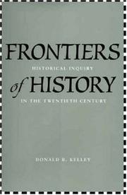 Front cover of Frontiers of History by Donald R. Kelley