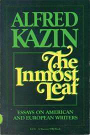 Cover of The inmost leaf by Alfred Kazin