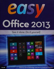 Cover of Easy Office 2013 by Patrice-Anne Rutledge