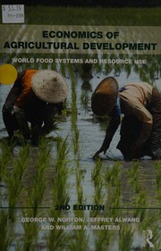 Front cover of Economics of agricultural development by George W. Norton