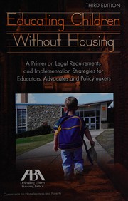 Front cover of Educating children without housing by Barbara Duffield