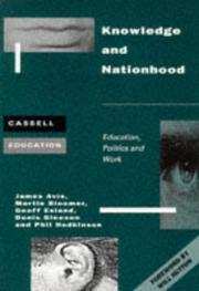 Cover of Knowledge and nationhood by James Avis