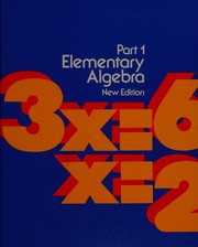 Cover of Elementary algebra by Richard A. Denholm