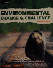 Cover of Environmental change and challenge by Philip Dearden
