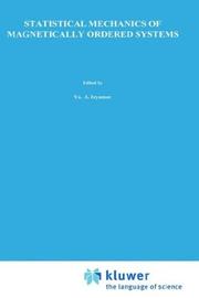 Front cover of Statistical mechanics of magnetically ordered systems by Izi͡umov, I͡U. A.