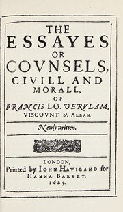 Front cover of Essays by Francis Bacon