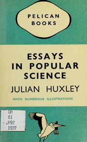 Front cover of Essays in popular science by Julian Huxley