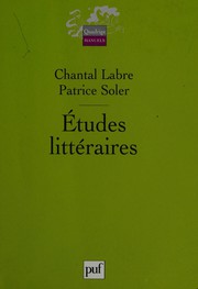 Front cover of Études littéraires by Chantal Labre