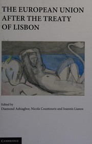 Front cover of The European Union after the Treaty of Lisbon by Diamond Ashiagbor