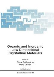 Front cover of Organic and inorganic low-dimensional crystalline materials by NATO Advanced Research Workshop on Organic and Inorganic Low-Dimensional Crystalline Materials (1987 Minorca, Spain)