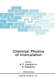 Front cover of Chemical physics of intercalation by NATO Advanced Study Institute on Chemical Physics of Intercalation (1987 Castéra-Verduzan, France)