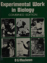 Cover of Experimental Work in Biology by D.G. Mackean