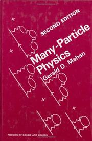 Cover of Many-particle physics by Gerald D. Mahan