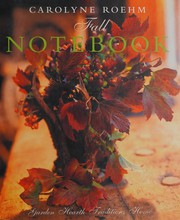 Cover of Fall notebook by Carolyne Roehm