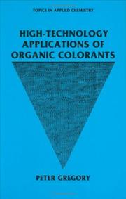 Front cover of High-technology applications of organic colorants by Gregory, P.