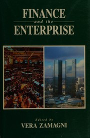 Front cover of Finance and the Enterprise by Vera Zamagni